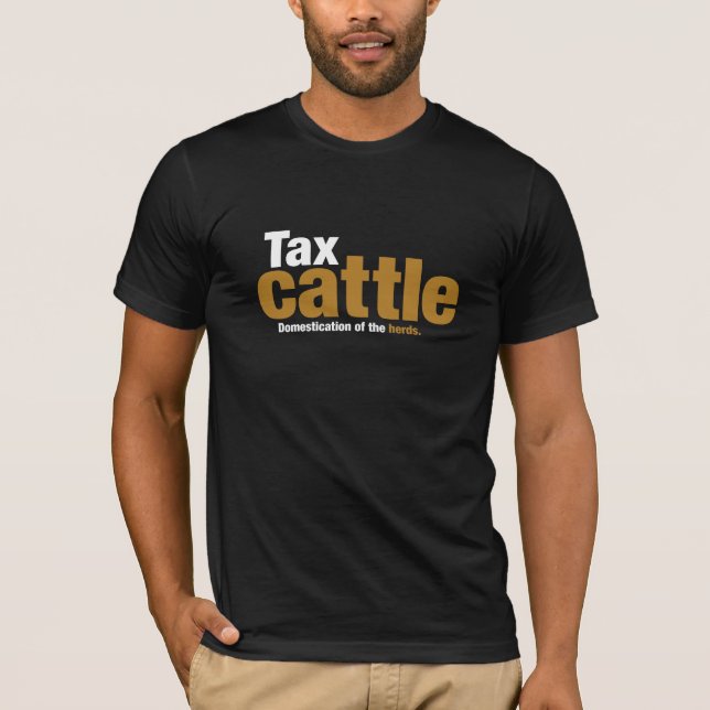 Tax Cattle Men's T-shirt (Front)