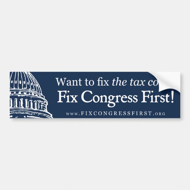 Tax code bumper sticker (Front)