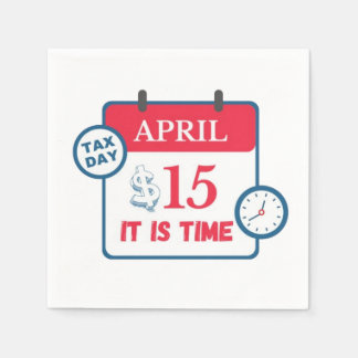 Tax day napkin