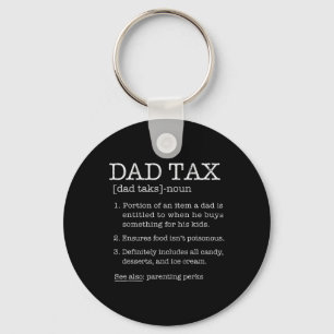 Tax Definition Humour Joke Best Daddy Father Husba Key Ring