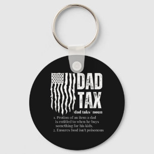 Tax Definition Men Funny Father's Day Key Ring