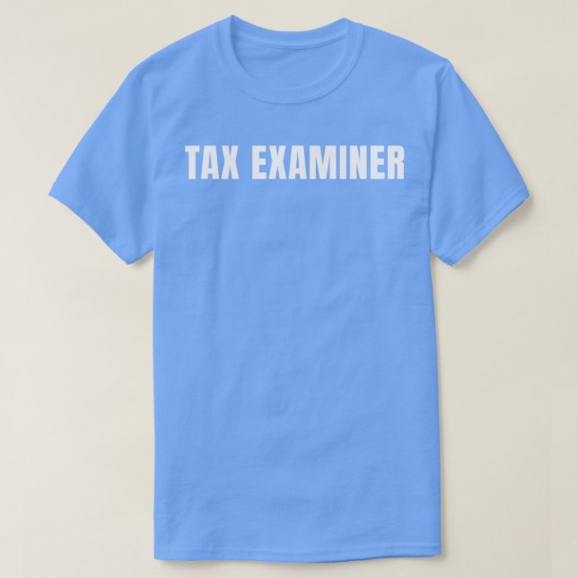 Tax Examiner Funny Job Title Profession Birthday G T-Shirt (Design Front)