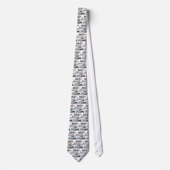Tax Forms Tie (Front)