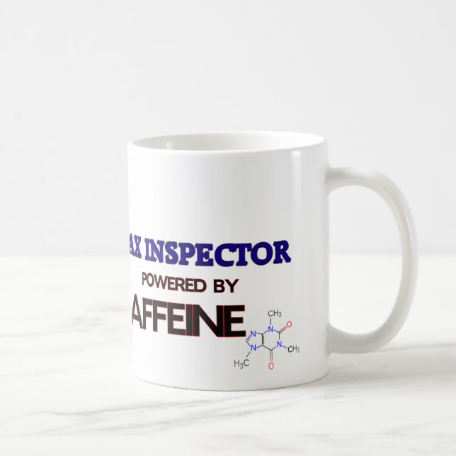 Tax Inspector Powered by caffeine Coffee Mug (Right)