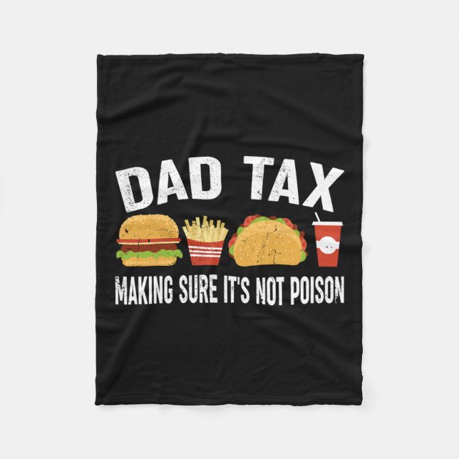 Tax Making Sure It's Not Poison 3  Fleece Blanket (Front)