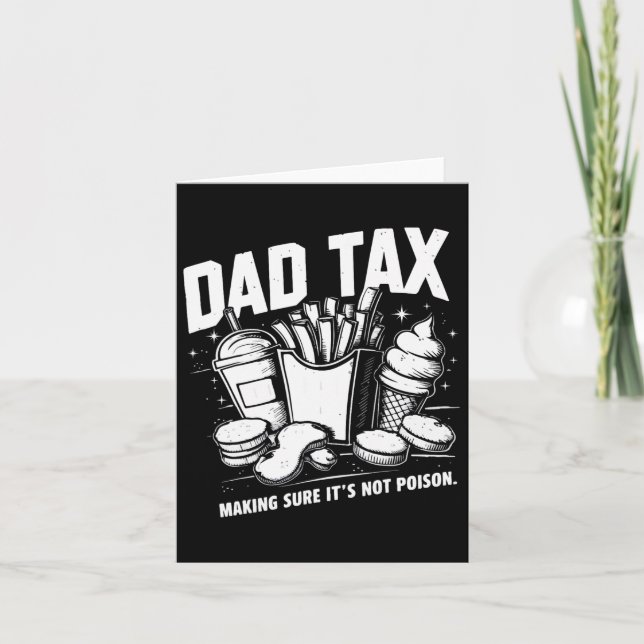 Tax Making Sure It's Not Poison 8  Card (Front)