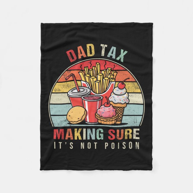 Tax Making Sure It's Not Poison 9  Fleece Blanket (Front)