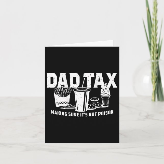 Tax Making Sure It's Not Poison (on Back)  Card (Front)