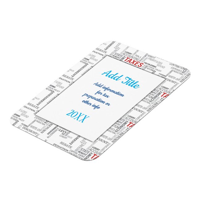  Tax Preparation  Magnet (Left Side)