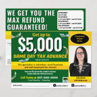 Tax Preparation Preparer Editable E-file Flyer