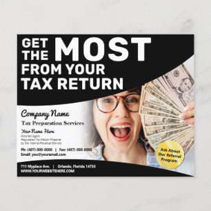 Tax Preparation (Preparer) Refund Flyer