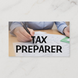 Tax Preparer Business Card
