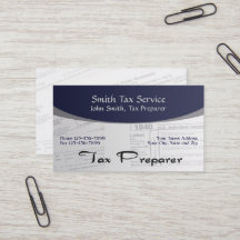 Tax Preparer Business Card