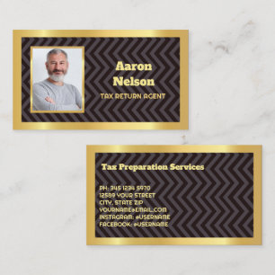 Tax Preparer Custom Photo Business Card
