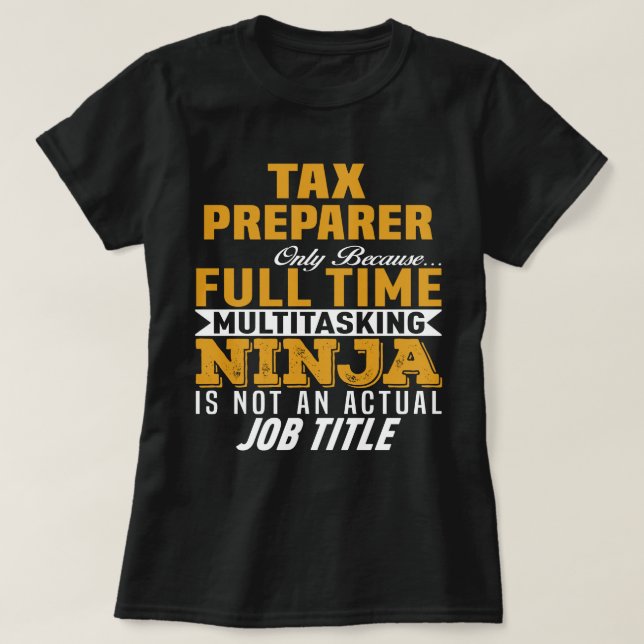 Tax Preparer T-Shirt (Design Front)