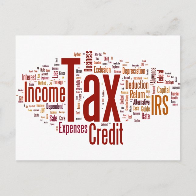 Tax season is here postcard (Front)