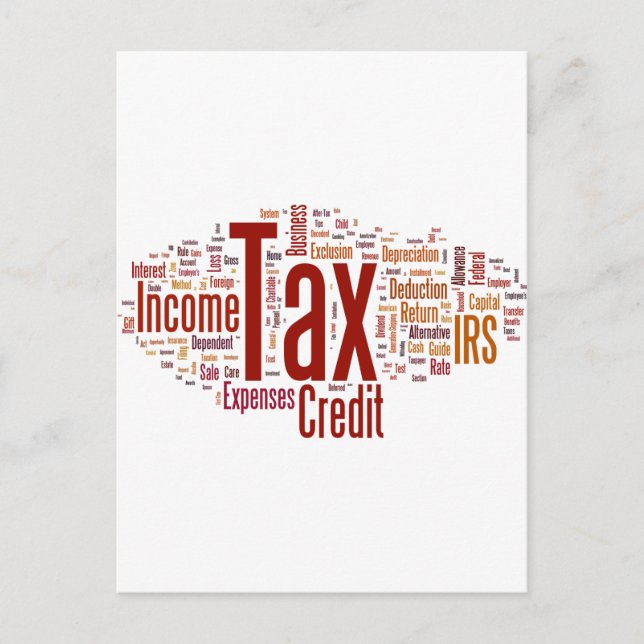 Tax season is here postcard (Front)