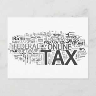 Tax season postcard