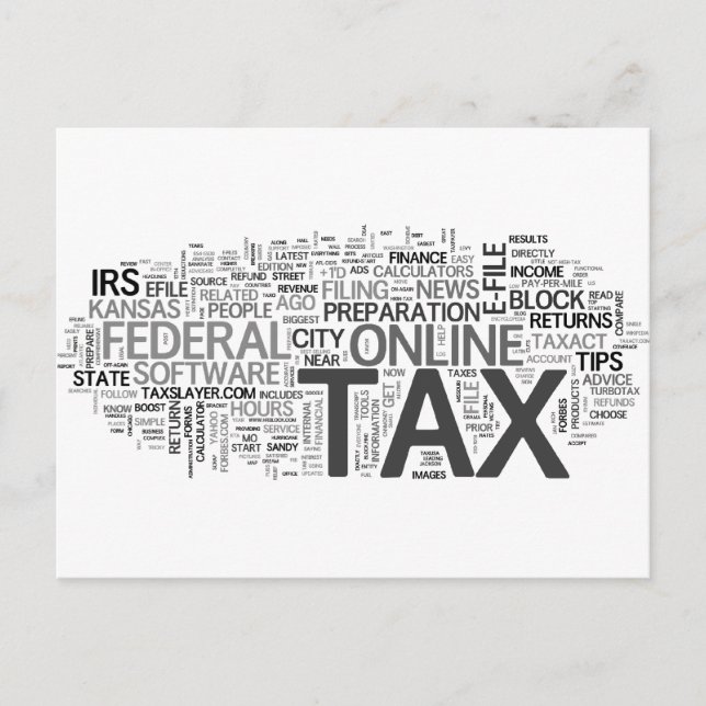 Tax season postcard (Front)