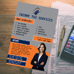 Tax Service Company<br><div class="desc">Introducing our Tax Services Business Flyer! Are you looking for a simple and effective way to promote your tax services? Look no further! Our professionally designed flyers are the perfect tool to attract potential clients and make your tax business stand out. Order our Tax Services Business Flyers today and give...</div>