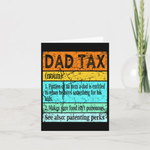 Tax Shirt Dad S For Men Best Dad Definition Card