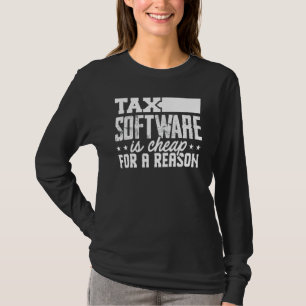 Tax Software Accountant Cpa Bookkeeper Cute T-Shirt