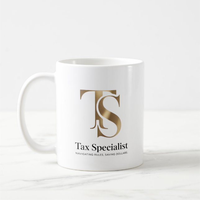 Tax Specialist - Navigating rules, saving dollars. Coffee Mug (Left)