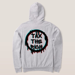 Tax The Rich Original Back Logo Hoodie