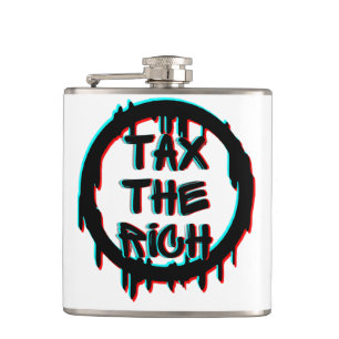 Tax The Rich Original Hip Flask