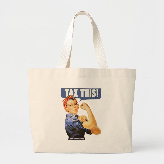 TAX THIS LARGE TOTE BAG (Front)