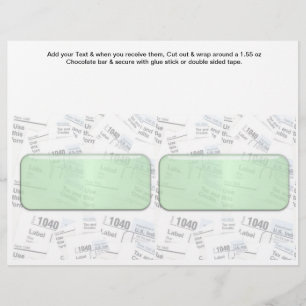 Tax time Accounting Custom Candy Bar Wrappers