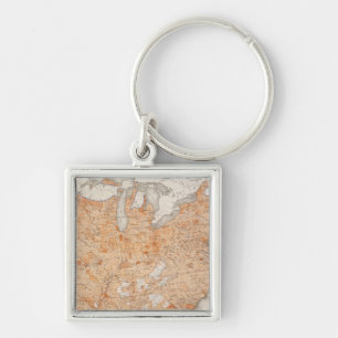 Taxation per Capita, Statistical US Lithograph Key Ring