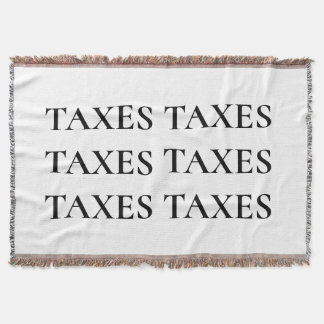 Taxes throw blanket (taxes included)