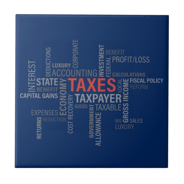 "Taxes" Tile (Front)