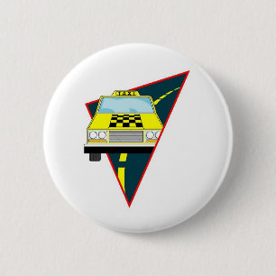 Taxi 6 Cm Round Badge