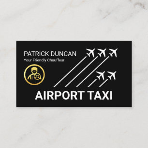 Taxi Aeroplanes Airport Runway Business Card