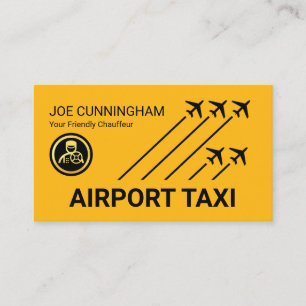 Taxi Aeroplanes Airport Runway Business Card