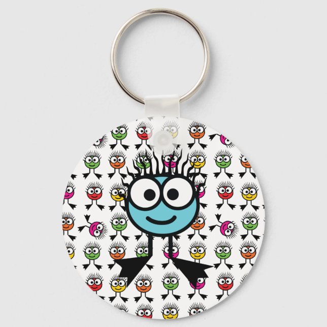 TAXI - Blue Swim Character Keyring (Front)