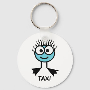 TAXI - Blue Swim Character Keyring