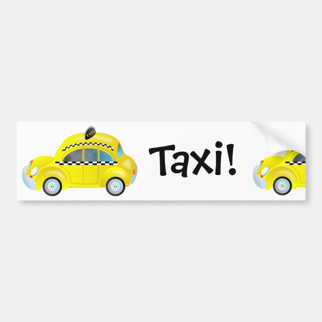 Taxi! Bumper Sticker (Front)