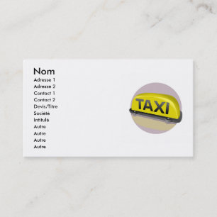 Taxi Business Card