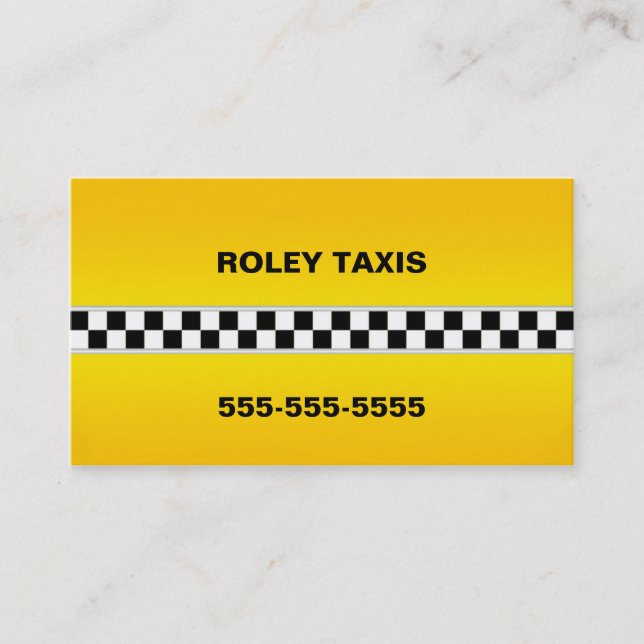 Taxi Business Card (Front)