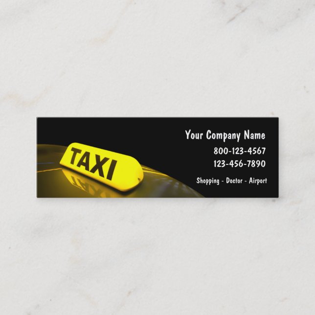 Taxi Business Cards (Front)