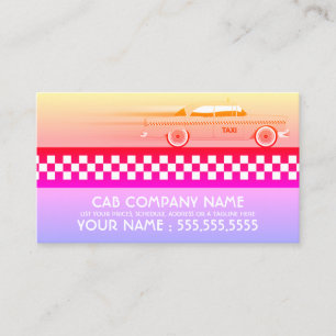 taxi cab business card
