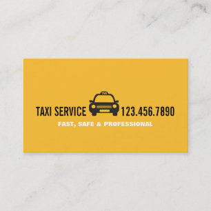 Taxi Cab Driver Services Business Card