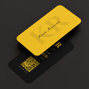 Taxi Cab Driver Transport Yellow Black Modern Business Card