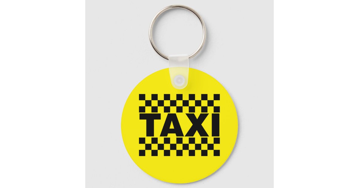 Taxi Cab Key Ring | Zazzle.co.nz