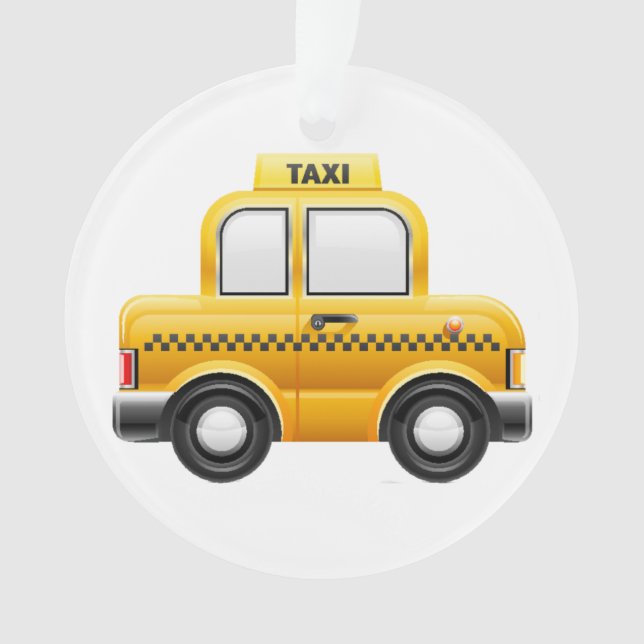 Taxi Cab Ornament (Front)
