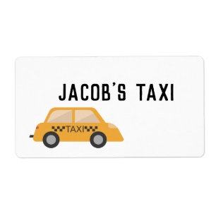 TAXI CAB Personalised RETURN ADDRESS LABELS