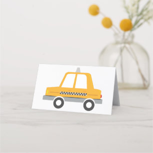 Taxi Cab Place Card